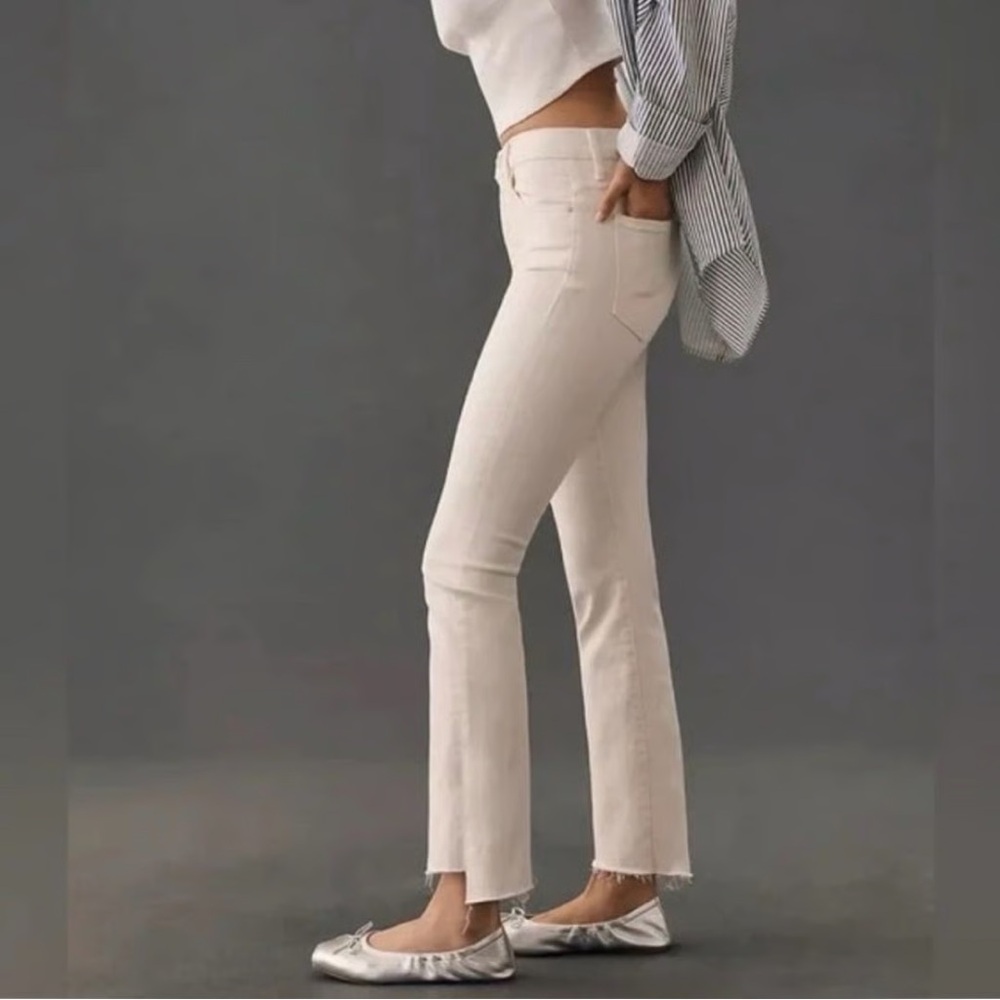 MOTHER Hustler Ankle Fray Jeans in Hopscotch